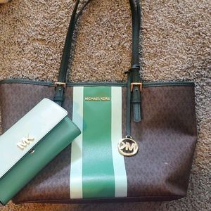 Michael Kors purse and matching wallet